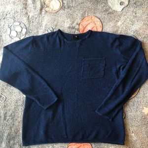 Blue H&M knit shirt with pocket